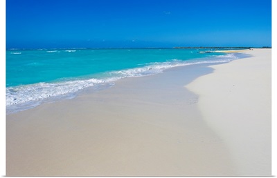 Perfect paradise white sand beaches and the blue Caribbean Sea