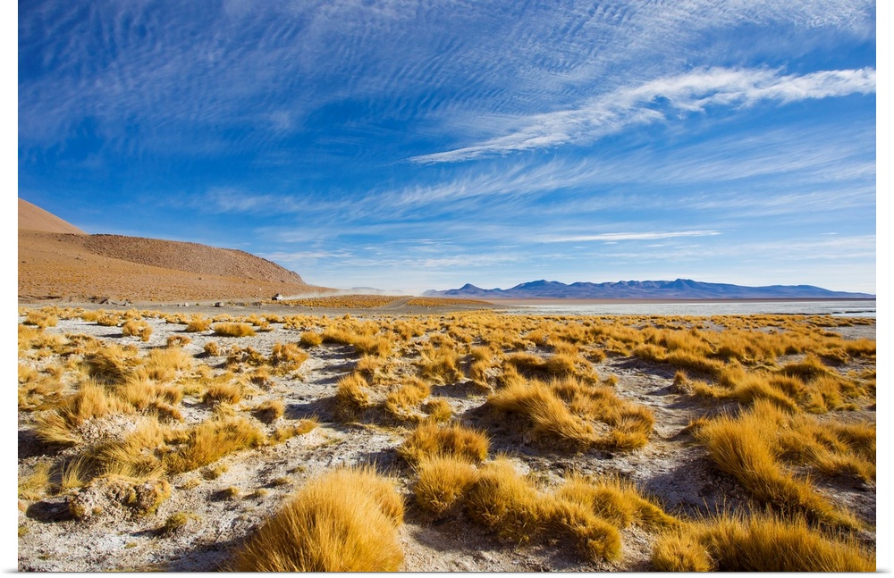 Rugged landscape in Bolivia's southwest altiplano.