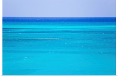 The turquoise waters of Grace Bay, and the Atlantic Ocean beyond