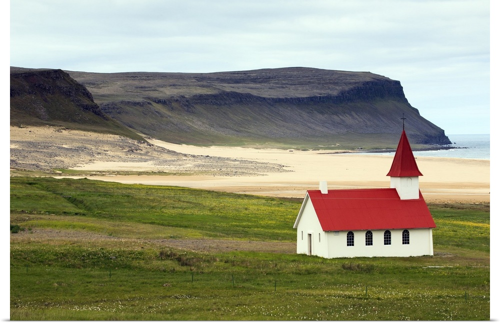 Church of Breidavik, Westfjord, Iceland.