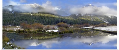 Panoramic view of the Pioneer Mountains, Idaho