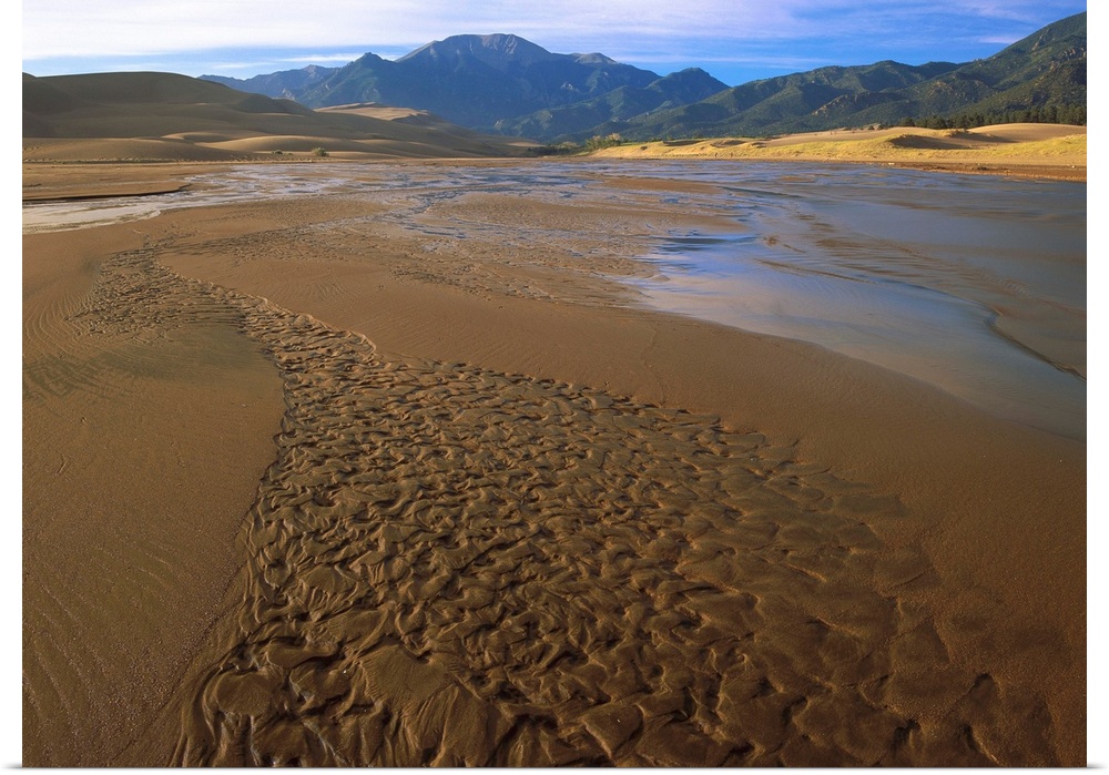 Patterns in stream bed, Great Sand Dunes National Monument, Colorado