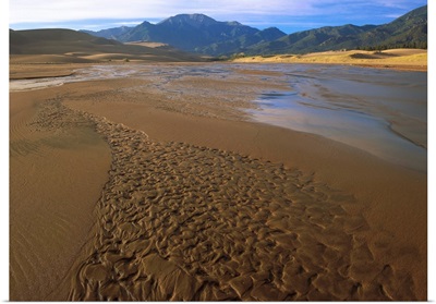 Patterns in stream bed, Great Sand Dunes National Monument, Colorado