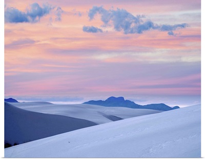 Sand Dunes At Sunset, White Sands NM, New Mexico