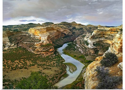 Yampa River flowing through canyons, Dinosaur National Monument, Colorado