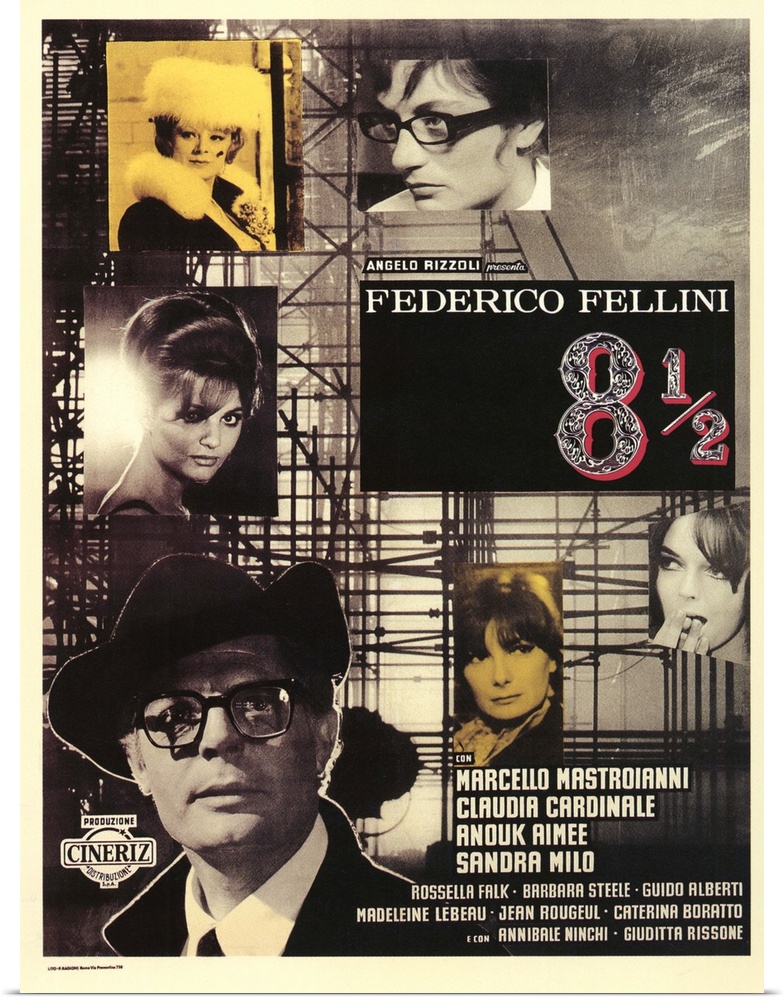 The acclaimed Fellini self-portrait of a revered Italian film director struggling with a fated film project wanders throug...