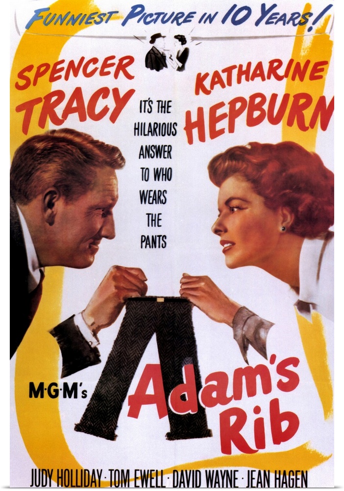 Classic war between the sexes cast Tracy and Hepburn as married attorneys on opposite sides of the courtroom in the trial ...