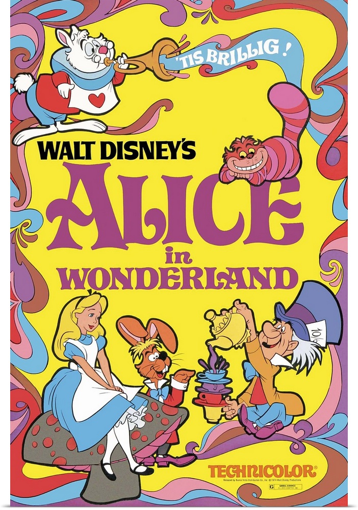 Disney version of Lewis Carroll's Children's story. Alice becomes bored and her mind starts to wander. She sees a white ra...