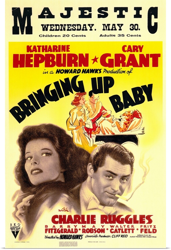 The quintessential screwball comedy, featuring Hepburn as a giddy socialite with a baby leopard, and Grant as the unwittin...