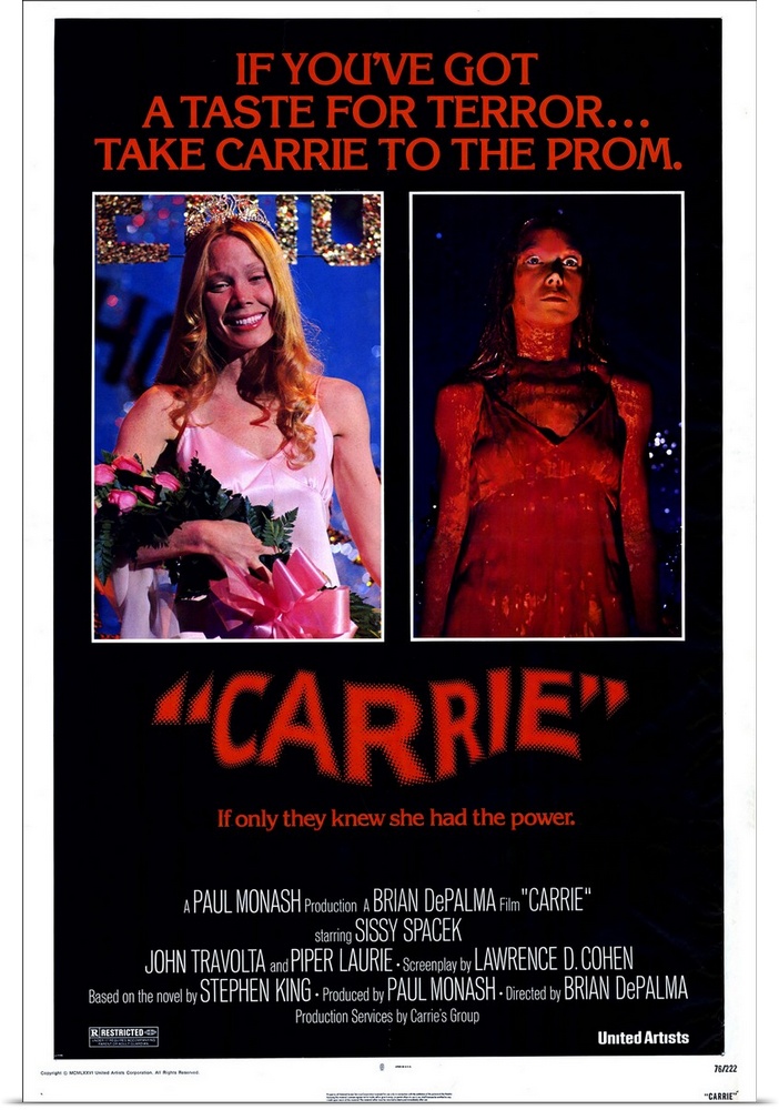 Overprotected by religious fanatic mother Laurie and mocked by the in-crowd, shy, withdrawn high school girl Carrie White ...