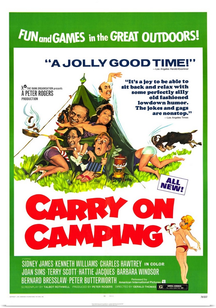 Another entry in the silly series finds James and Bresslaw trying to persuade their girlfriends to go on a camping trip to...