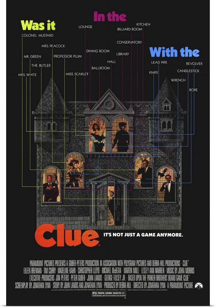 The popular boardgame's characters must unravel a night of murder at a spooky Victorian mansion. The entire cast seems to ...