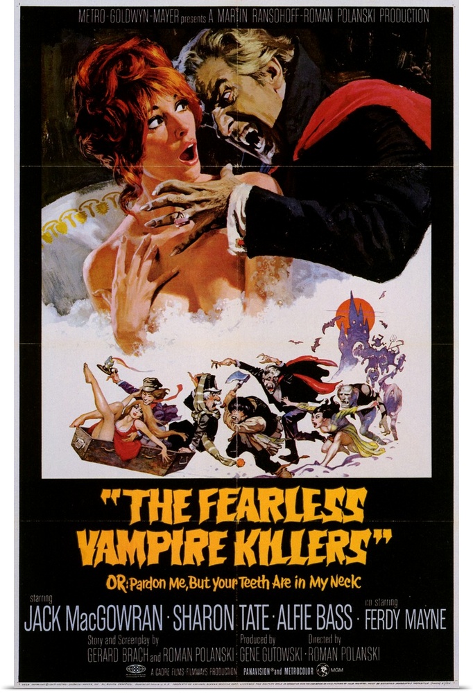 Underrated, off-off-beat, and deliberately campy spoof of vampire films in which Tate is kidnapped by some fangy villains....