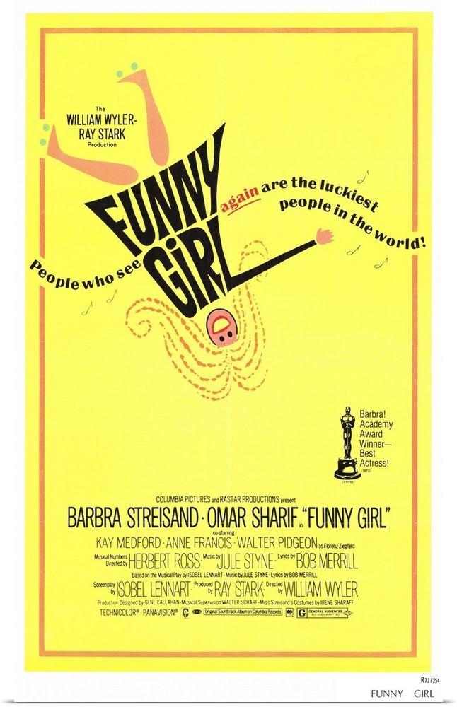 Follows the early career of comedian Fanny Brice, her rise to stardom with the Ziegfeld Follies, and her stormy romance wi...