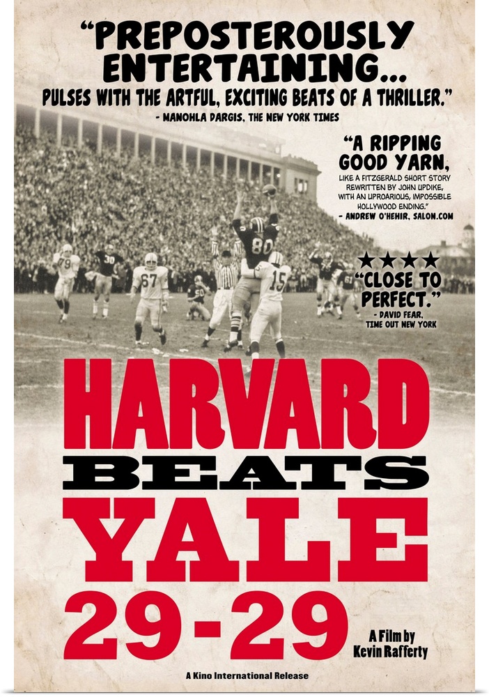 Harvard Beats Yale 29 29 (2008)