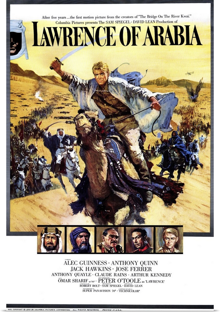 Exceptional biography of T.E. Lawrence, a British military observer who strategically aids the Bedouins battle the Turks d...