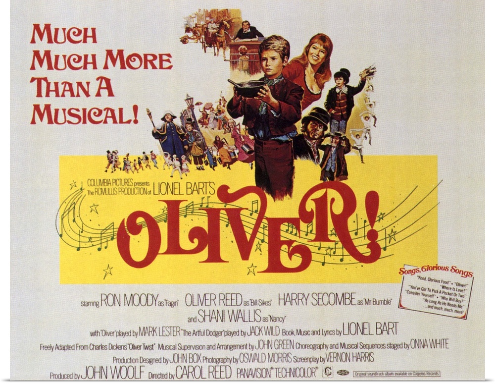 Splendid big-budget musical adaptation of Dickens' Oliver Twist. An innocent orphan is dragged into a life of crime when h...