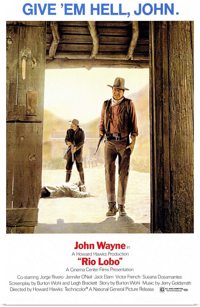 Hawks's final film takes place after the Civil War, when Union Colonel Wayne goes to Rio Lobo to take revenge on two trait...