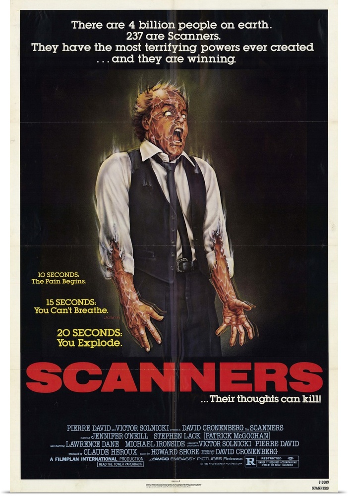 Scanners are telepaths who can will people to explode. One scanner in particular harbors Hitlerian aspirations for his ban...