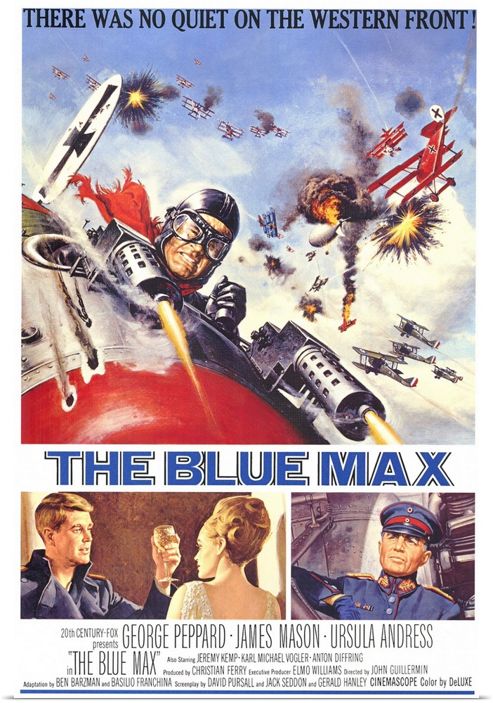 During WWI a young German, fresh out of aviation training school, competes for the coveted Blue Max flying award with othe...