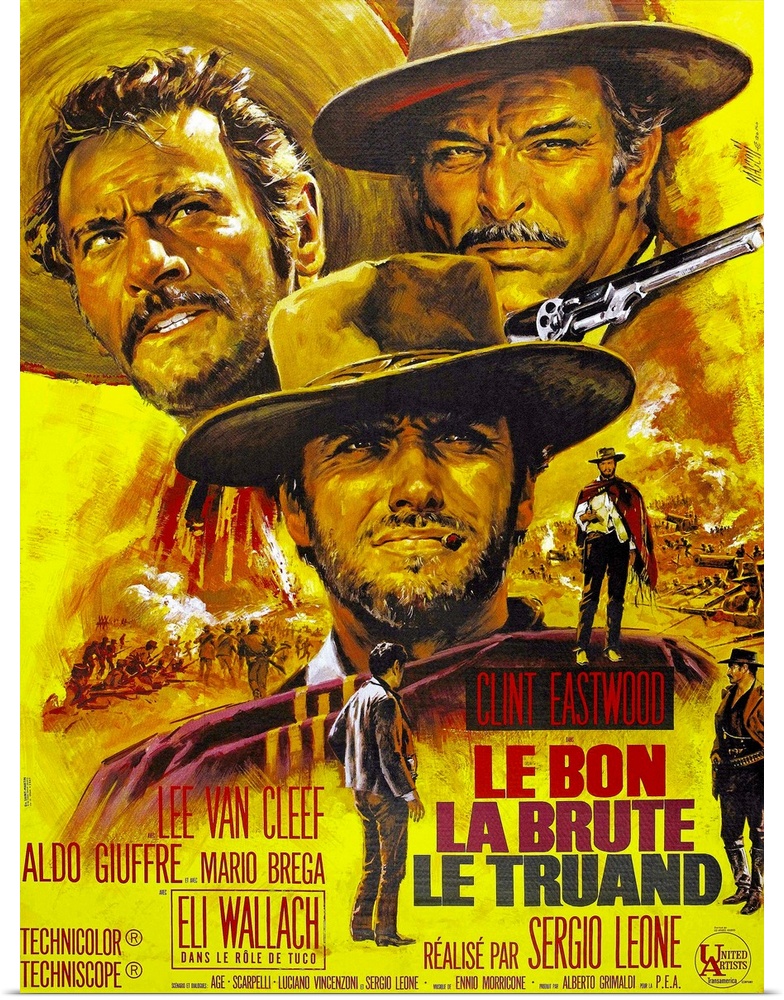 Leone's grandiloquent, shambling tribute to the American Western. Set during the Civil War, it follows the seemingly endle...