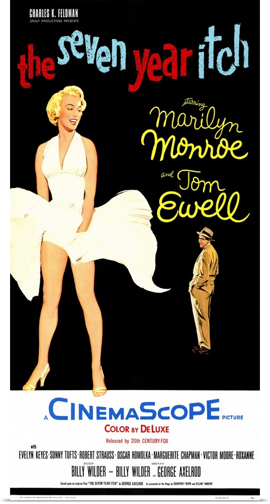 Classic, sexy Monroe comedy. Stunning blonde model (who else?) moves upstairs just as happily married guy Ewell's wife lea...