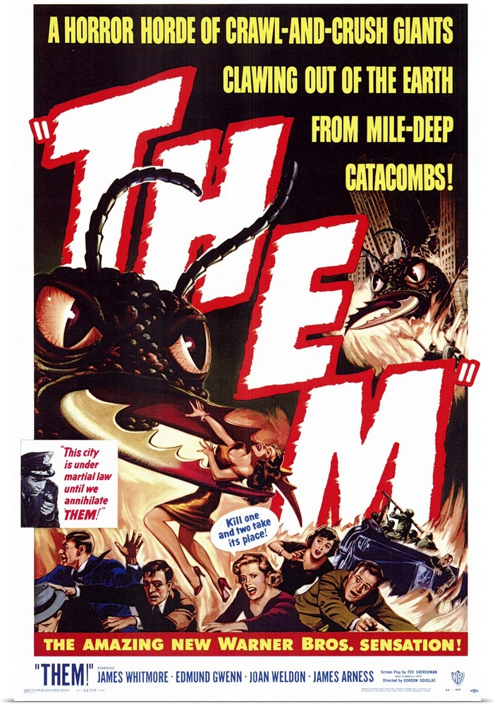 A group of mutated giant ants wreak havoc on a southwestern town. The first of the big-bug movies, and far surpassing the ...