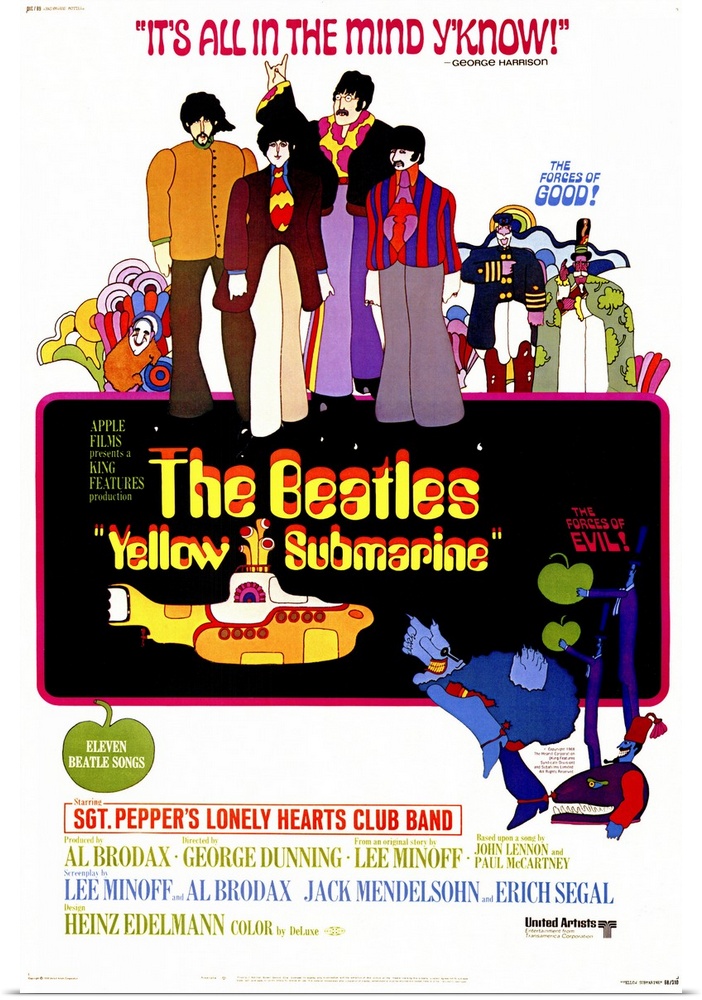 The acclaimed animated fantasy based on a plethora of mid-career Beatles songs, sees the Fab Four battle the Blue Meanies ...