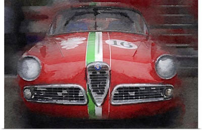 1959 Alfa Romeo Giulietta Watercolor