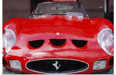 1962 Ferrari 250 GTO Front Watercolor
