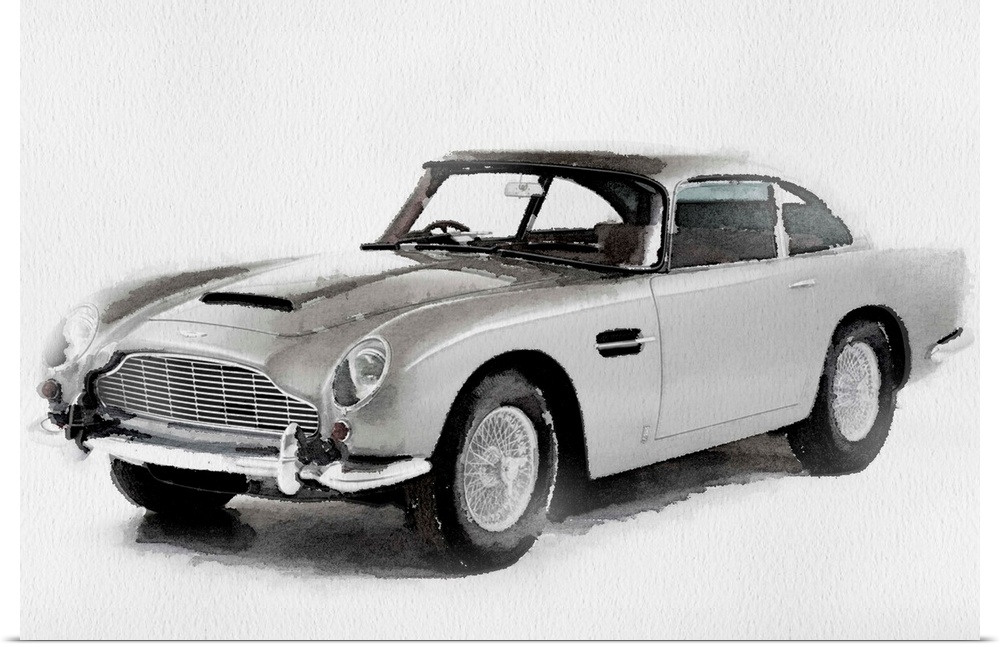 1964 Aston Martin DB5 Watercolor