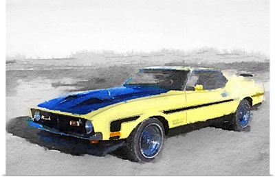 1971 Ford Mustang Boss Watercolor