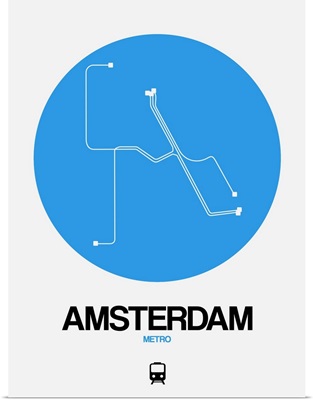 Amsterdam Blue Subway Map