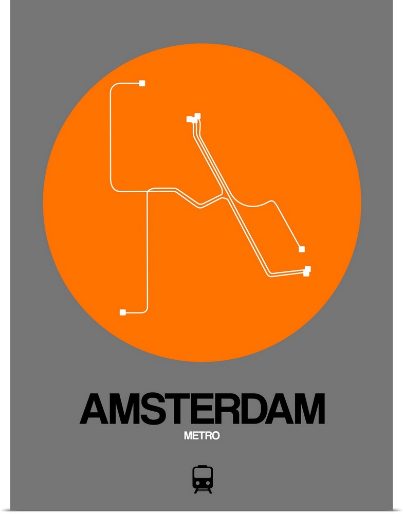 Amsterdam Orange Subway Map