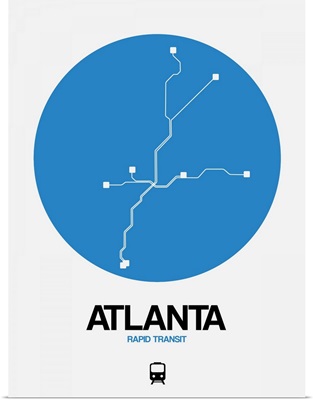 Atlanta Blue Subway Map