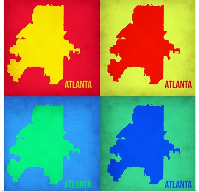Atlanta Pop Art Map I