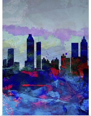 Atlanta Watercolor Skyline