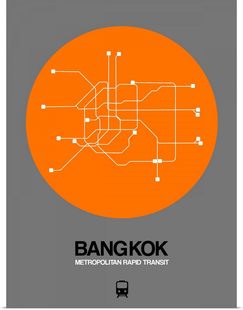 Bangkok Orange Subway Map