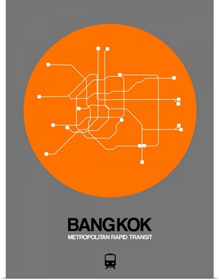 Bangkok Orange Subway Map