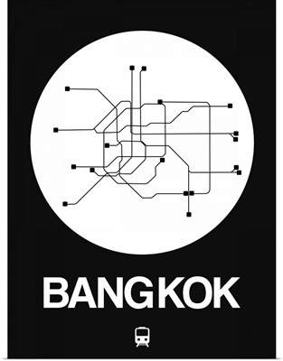 Bangkok White Subway Map