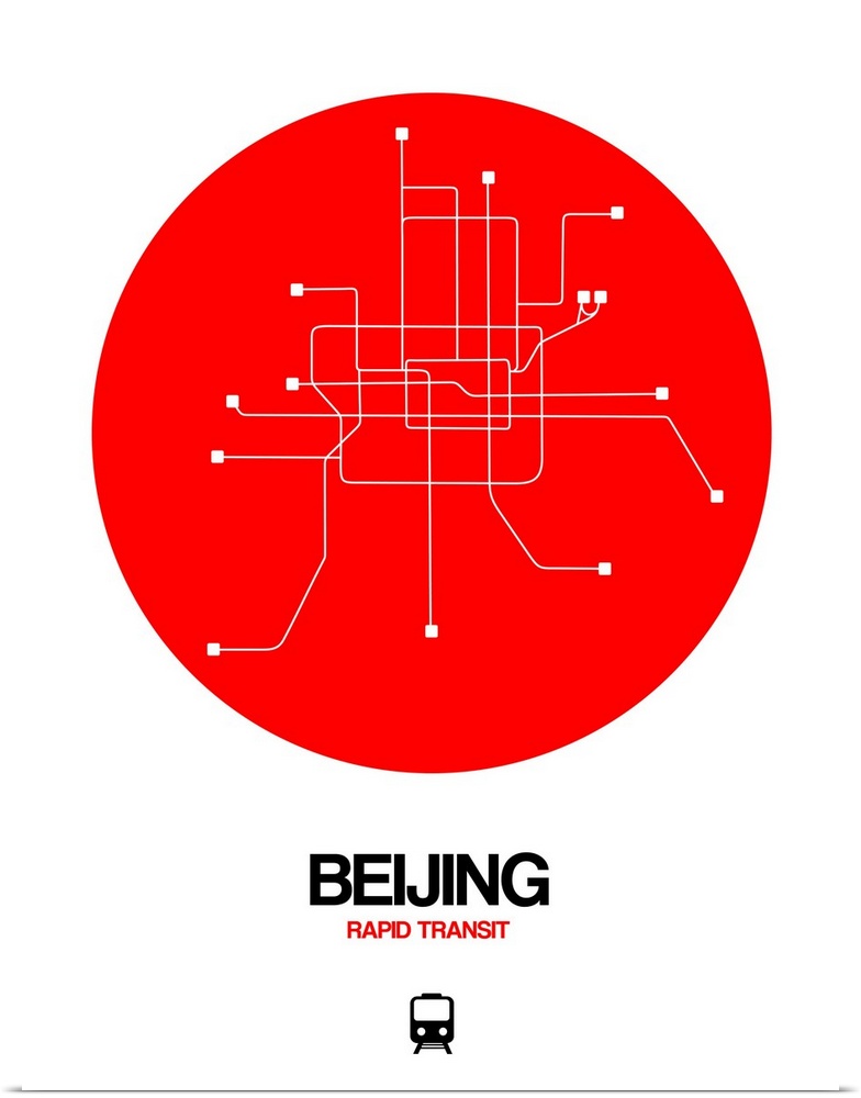 Beijing Red Subway Map