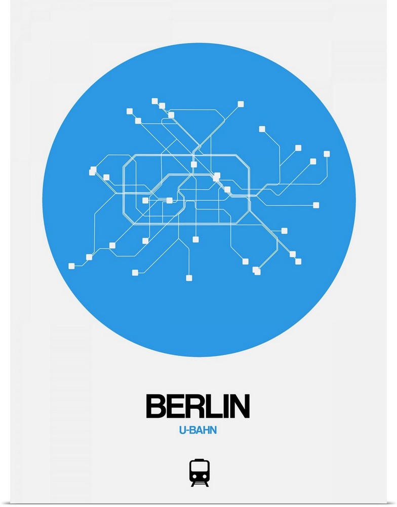 Berlin Blue Subway Map