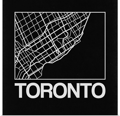 Black Map of Toronto