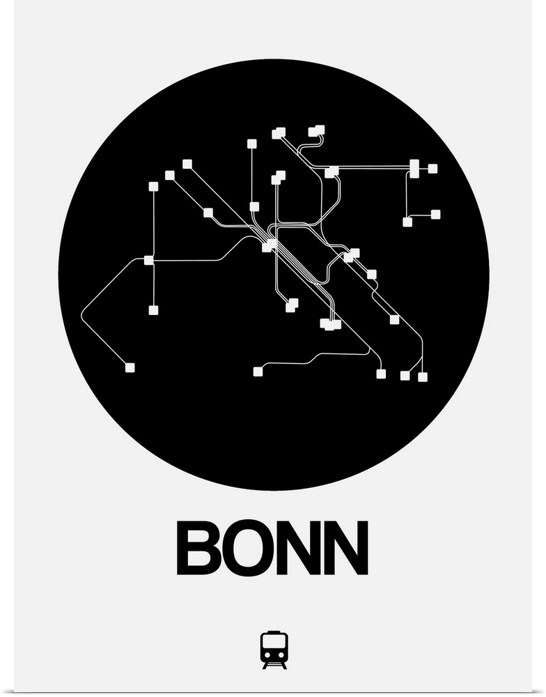 Bonn Black Subway Map