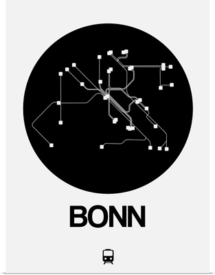 Bonn Black Subway Map