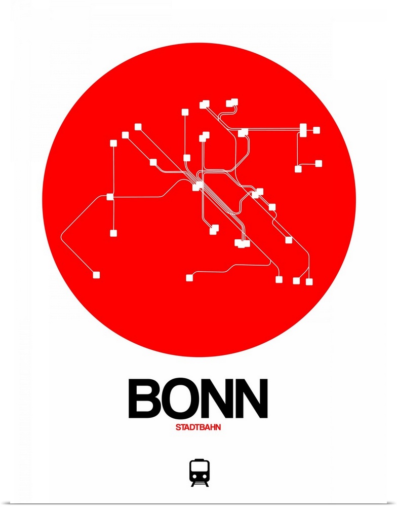 Bonn Red Subway Map