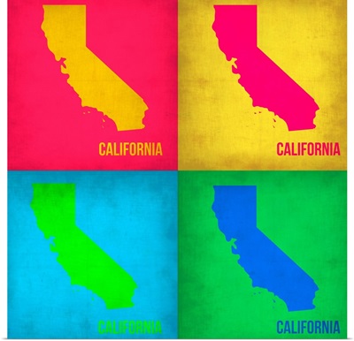 California Pop Art Map I