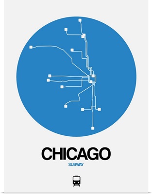 Chicago Blue Subway Map