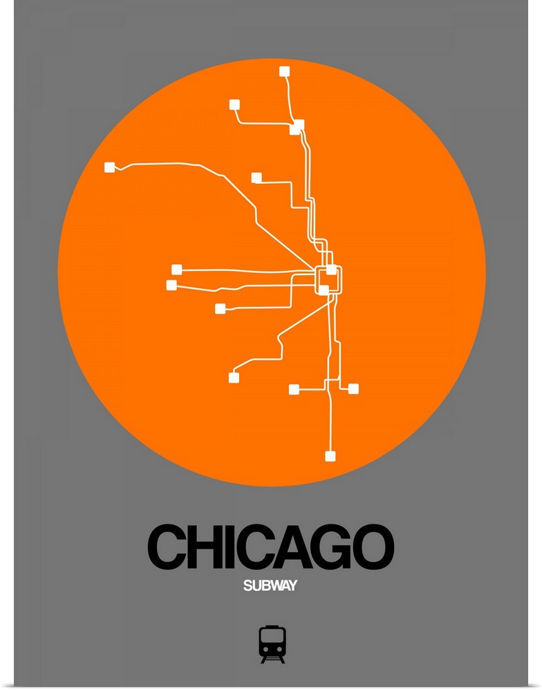Chicago Orange Subway Map