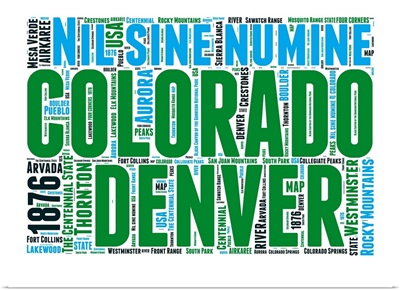 Colorado Word Cloud Map